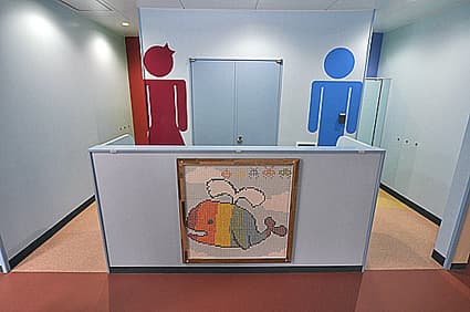 学校トイレ改修 桐原東小に完成