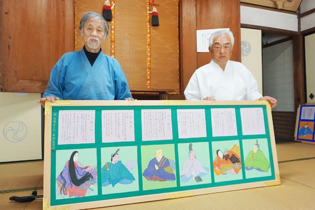 東近江・乎加神社、350年ぶり「三十六歌仙図」奉納