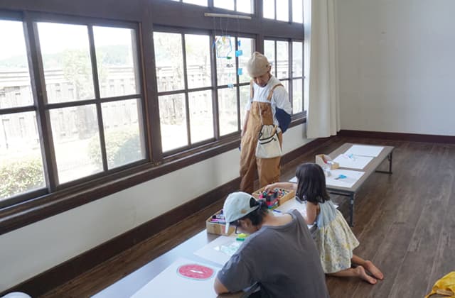 野口謙蔵記念館でワークショップ 創作の楽しさ知って!