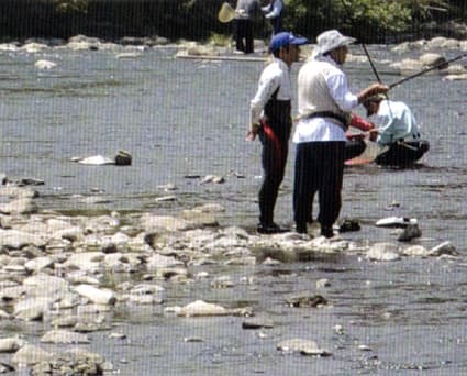 “あゆ友釣り渓流釣り教室”
