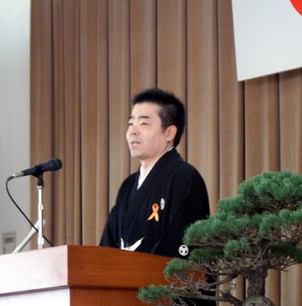 三日月知事、年頭の訓示