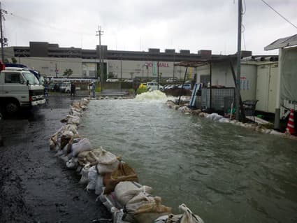 台風18号 浸水被害再発防止対策費の整備へ