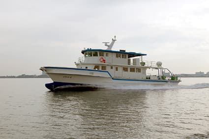 県の新水質実験調査船 船名は「びわかぜ」に