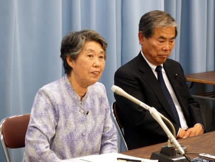 西村・県会議長が抱負 家庭支える女性視点で