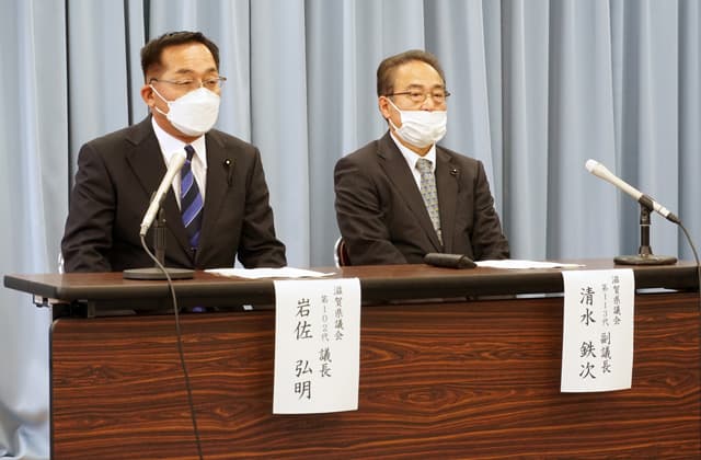 県議会 新議長に岩佐弘明氏就任