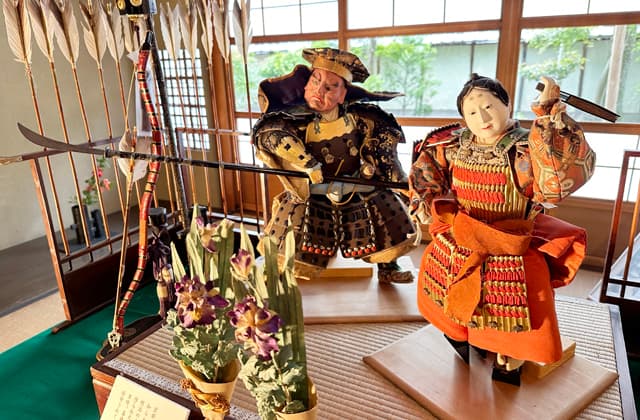 子どもの成長願った武者人形