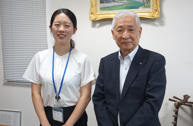 常徳市の行政研修生肖さんが本社来訪